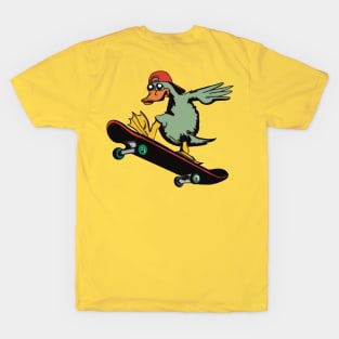 Duck Riding a Skateboard T-Shirt